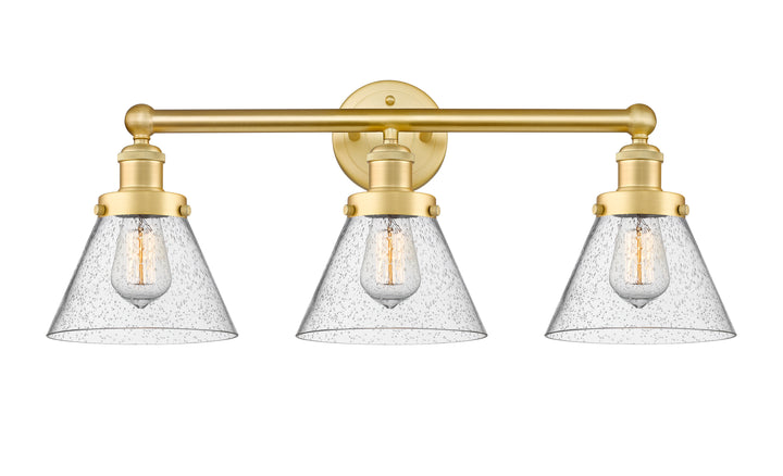 Innovations Lighting Cone 8" Bath Vanity Light - Satin Gold Vanity Lights Innovations Lighting   