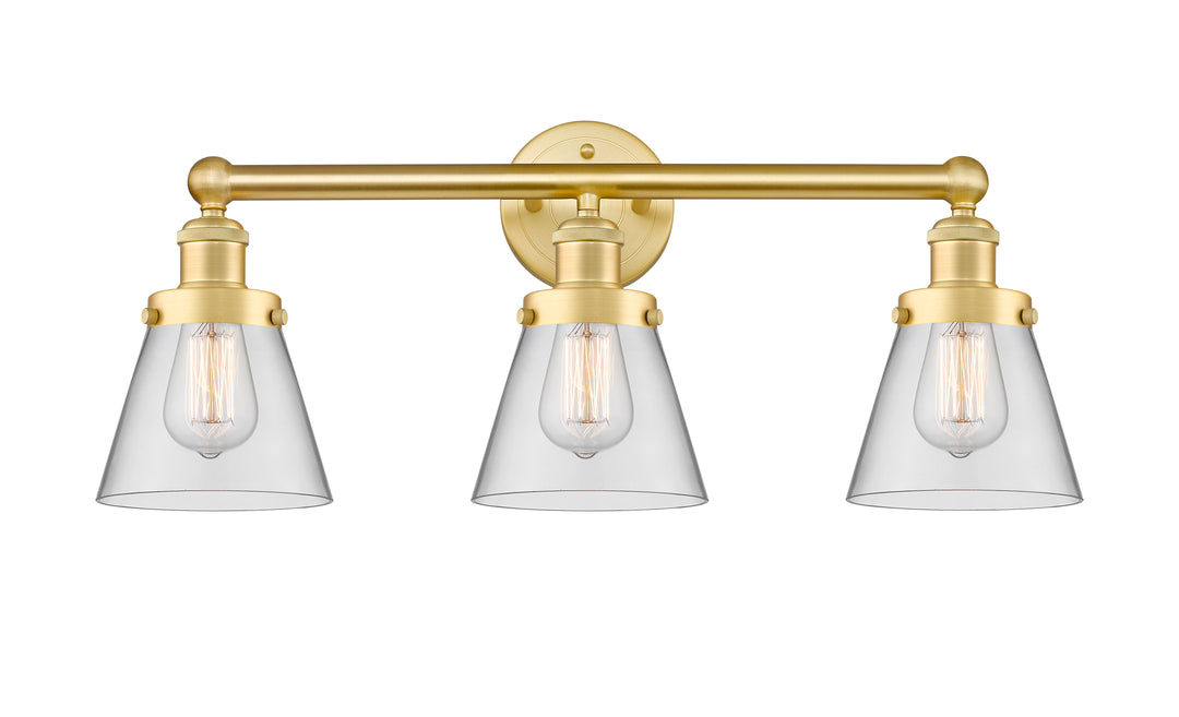 Innovations Lighting Cone 6" Bath Vanity Light - Satin Gold Vanity Lights Innovations Lighting   