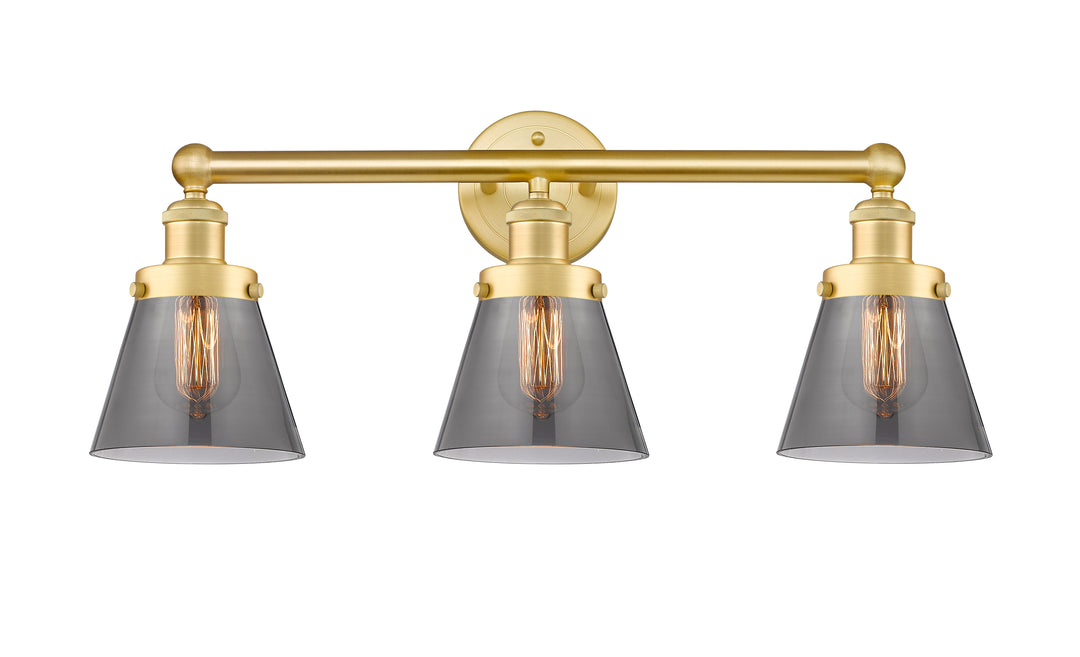 Innovations Lighting Cone 6" Bath Vanity Light - Satin Gold Vanity Lights Innovations Lighting   