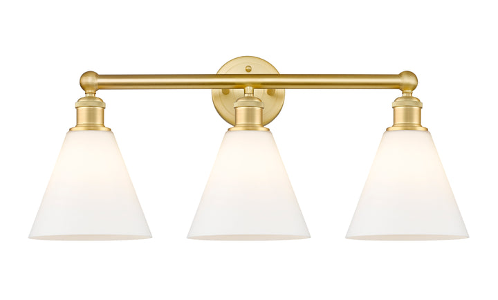 Innovations Lighting Berkshire Glass 8" Bath Vanity Light - Satin Gold Vanity Lights Innovations Lighting   