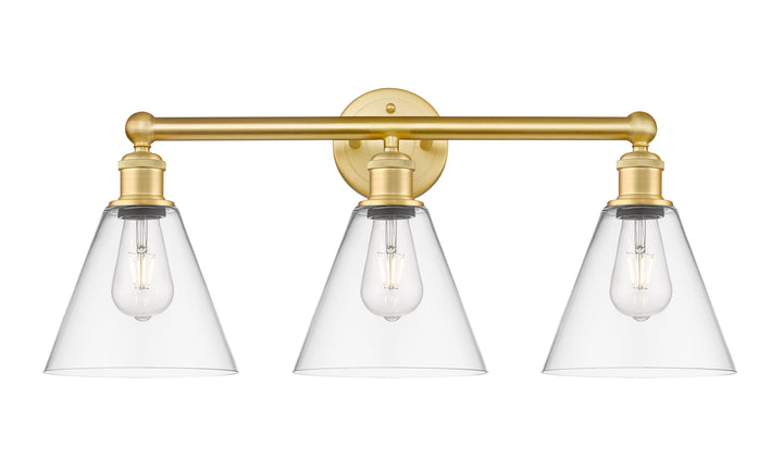 Innovations Lighting Berkshire Glass 8" Bath Vanity Light - Satin Gold Vanity Lights Innovations Lighting   