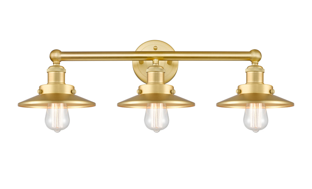 Innovations Lighting Railroad 8" Bath Vanity Light - Satin Gold Vanity Lights Innovations Lighting   