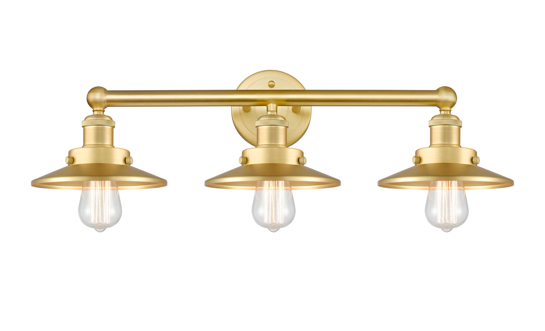 Innovations Lighting Railroad 8" Bath Vanity Light - Satin Gold Vanity Lights Innovations Lighting   