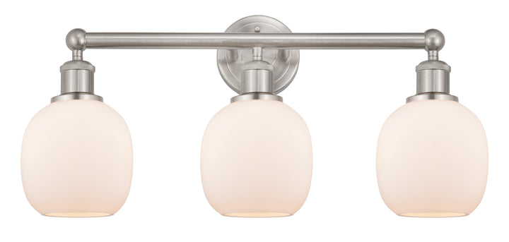 Innovations Lighting Belfast 6" Bath Vanity Light - Brushed Satin Nickel Vanity Lights Innovations Lighting Matte White ; Glass Type: White  