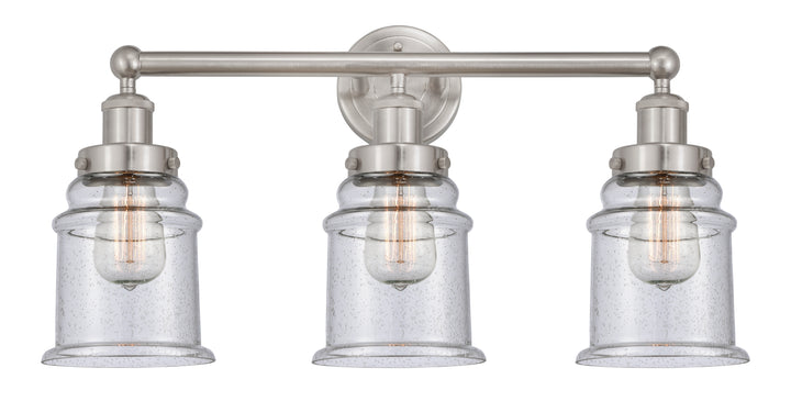 Innovations Lighting Canton 6" Bath Vanity Light - Brushed Satin Nickel Vanity Lights Innovations Lighting Seedy ; Glass Type: Seeded  