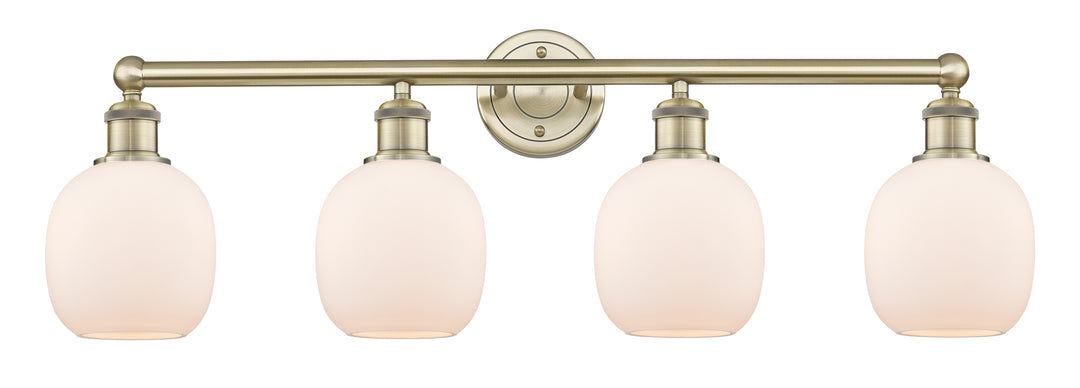 Innovations Lighting Belfast 6" Bath Vanity Light - Antique Brass Vanity Lights Innovations Lighting Matte White ; Glass Type: White  