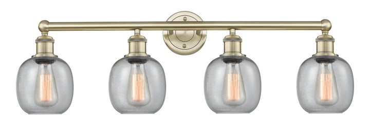 Innovations Lighting Belfast 6" Bath Vanity Light - Antique Brass Vanity Lights Innovations Lighting Seedy ; Glass Type: Seeded  