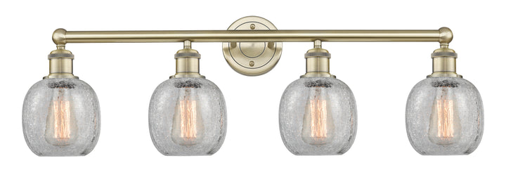 Innovations Lighting Belfast 6" Bath Vanity Light - Antique Brass Vanity Lights Innovations Lighting Clear Crackle ; Glass Type: Crackled  