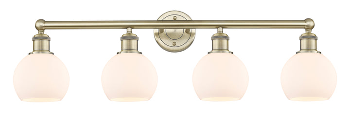 Innovations Lighting Athens 6" Bath Vanity Light - Antique Brass Vanity Lights Innovations Lighting Matte White ; Glass Type: White  