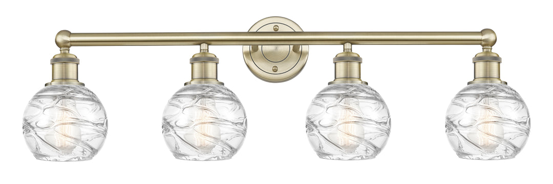 Innovations Lighting Athens Deco Swirl 6" Bath Vanity Light - Antique Brass