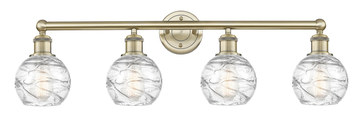 Innovations Lighting Athens Deco Swirl 6" Bath Vanity Light - Antique Brass