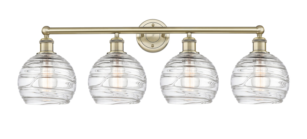 Innovations Lighting Athens Deco Swirl 8" Bath Vanity Light - Antique Brass