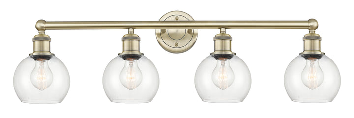 Innovations Lighting Athens 6" Bath Vanity Light - Antique Brass Vanity Lights Innovations Lighting Clear ; Glass Type: Transparent  