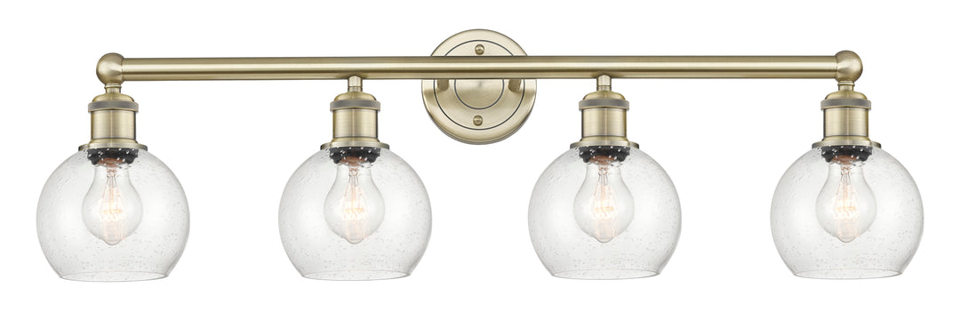 Innovations Lighting Athens 6" Bath Vanity Light - Antique Brass Vanity Lights Innovations Lighting Seedy ; Glass Type: Seeded  