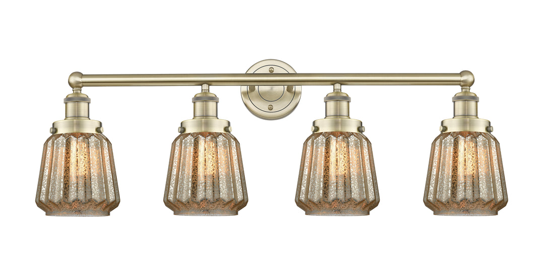 Innovations Lighting Chatham 6" Bath Vanity Light - Antique Brass Vanity Lights Innovations Lighting Mercury ; Glass Type: Mercury; Ribbed  