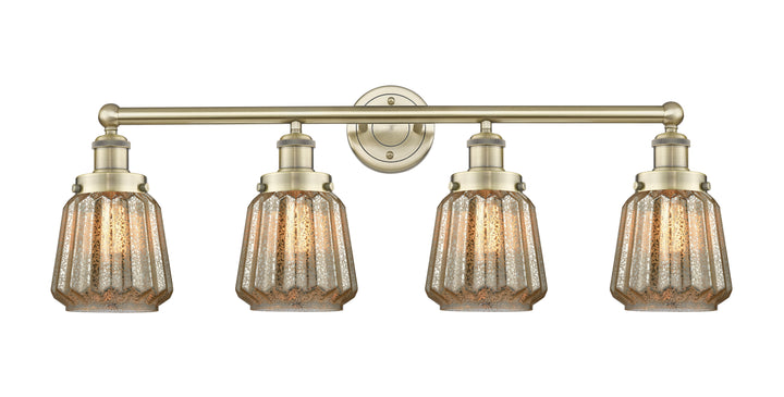 Innovations Lighting Chatham 6" Bath Vanity Light - Antique Brass Vanity Lights Innovations Lighting Mercury ; Glass Type: Mercury; Ribbed  