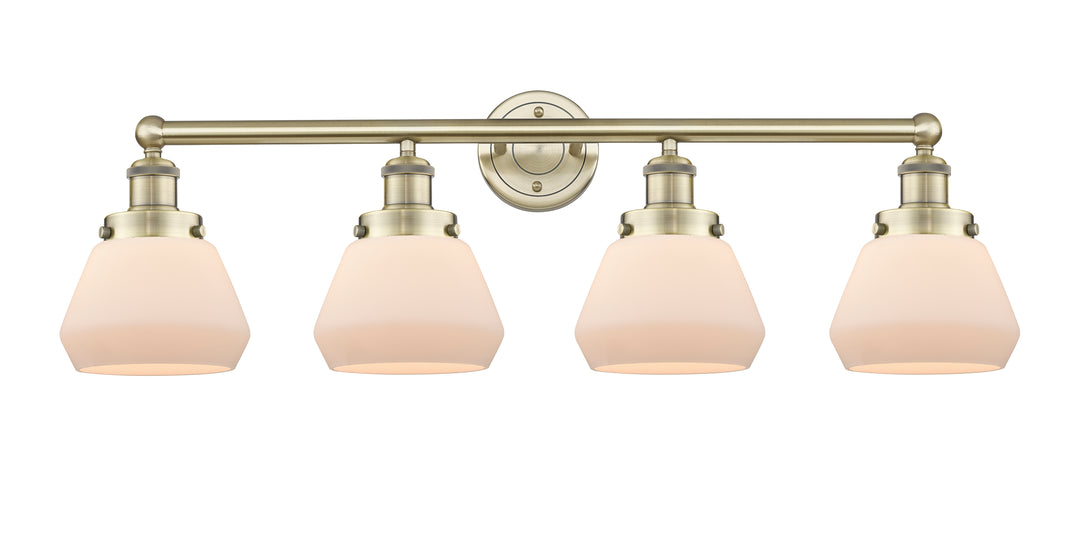 Innovations Lighting Fulton 7" Bath Vanity Light - Antique Brass Vanity Lights Innovations Lighting Matte White ; Glass Type: Frosted  