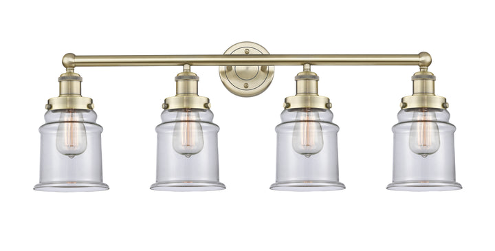 Innovations Lighting Canton 6" Bath Vanity Light - Antique Brass Vanity Lights Innovations Lighting Clear ; Glass Type: Transparent  