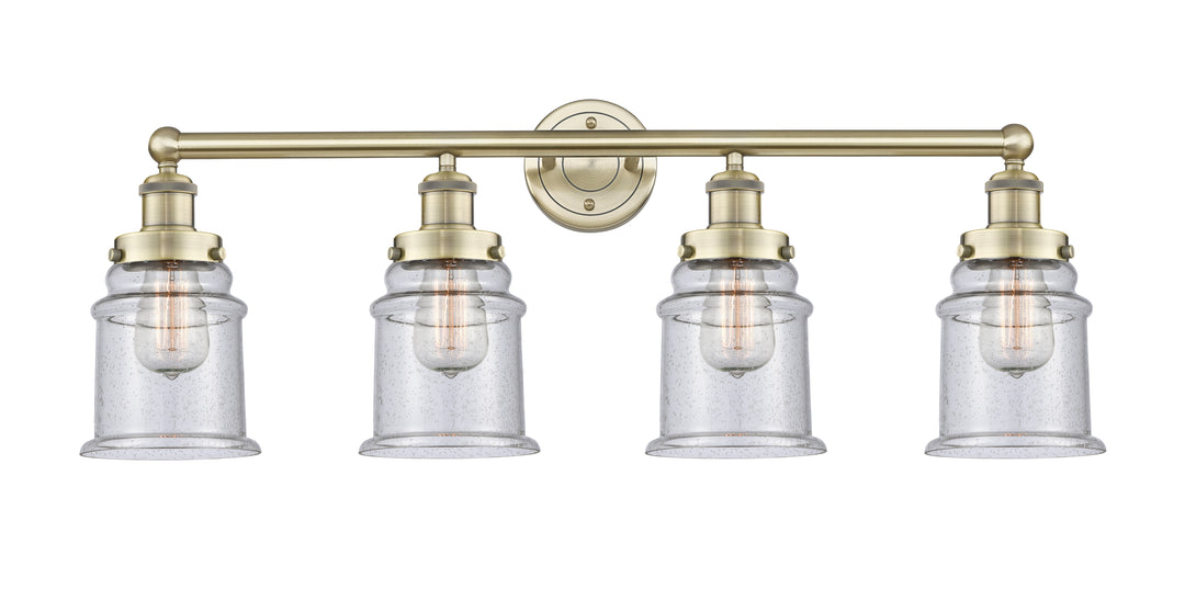 Innovations Lighting Canton 6" Bath Vanity Light - Antique Brass Vanity Lights Innovations Lighting Seedy ; Glass Type: Seeded  