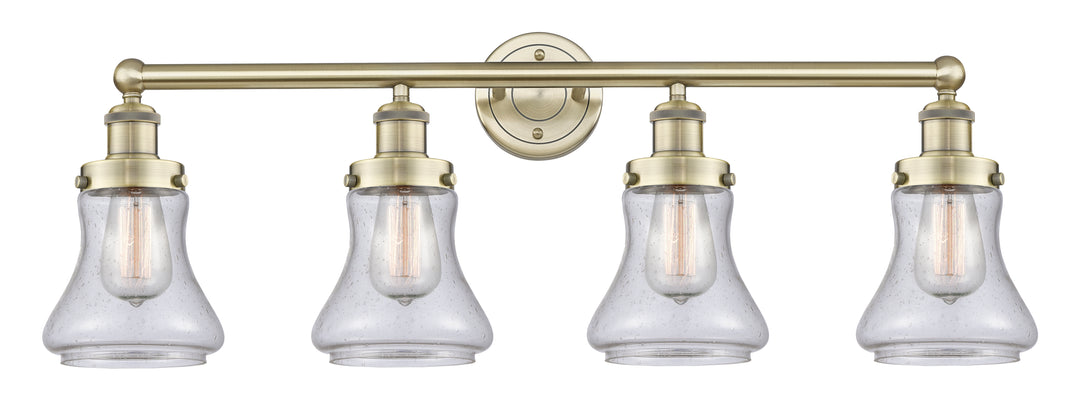 Innovations Lighting Bellmont 6" Bath Vanity Light - Antique Brass Vanity Lights Innovations Lighting Seedy ; Glass Type: Seedy; Ribbed  