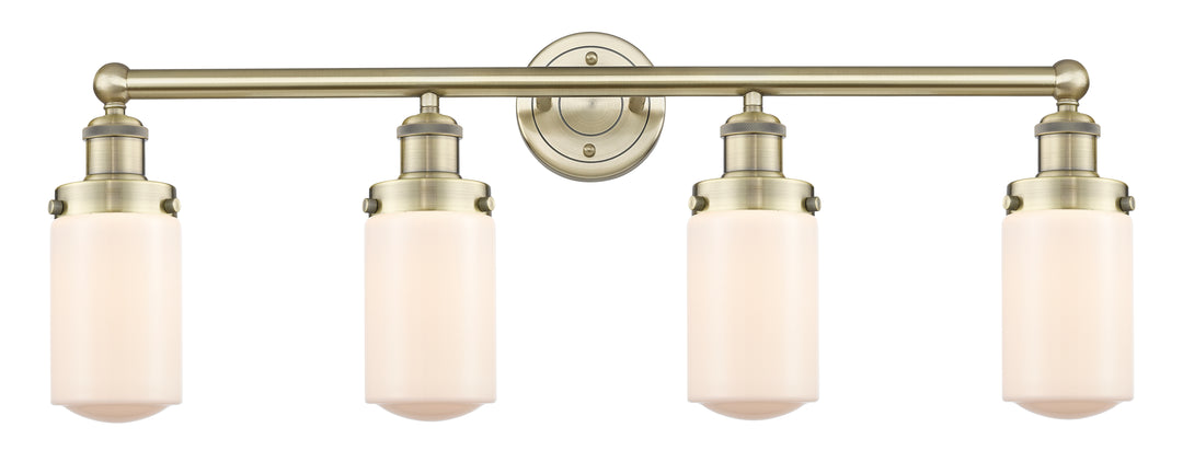 Innovations Lighting Dover 4.5" Bath Vanity Light - Antique Brass Vanity Lights Innovations Lighting Matte White ; Glass Type: Frosted  