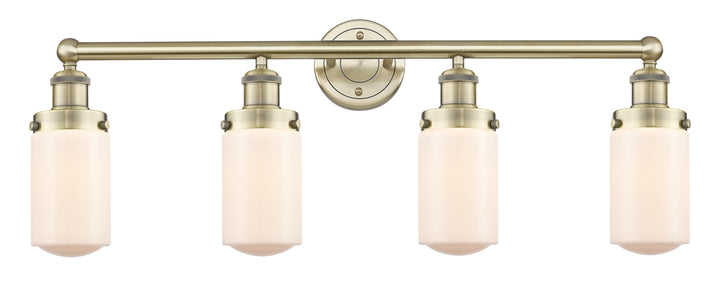 Innovations Lighting Dover 4.5" Bath Vanity Light - Antique Brass Vanity Lights Innovations Lighting Matte White ; Glass Type: Frosted  