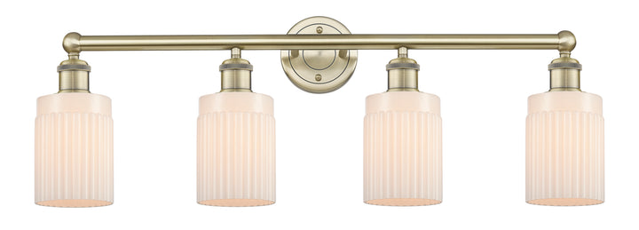 Innovations Lighting Hadley 5" Bath Vanity Light - Antique Brass Vanity Lights Innovations Lighting Matte White ; Glass Type: White; Ribbed  