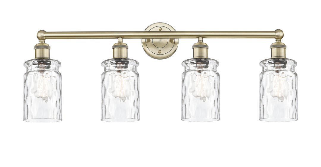 Innovations Lighting Candor 5" Bath Vanity Light - Antique Brass Vanity Lights Innovations Lighting Clear Waterglass ; Glass Type: Frosted; Ribbed  