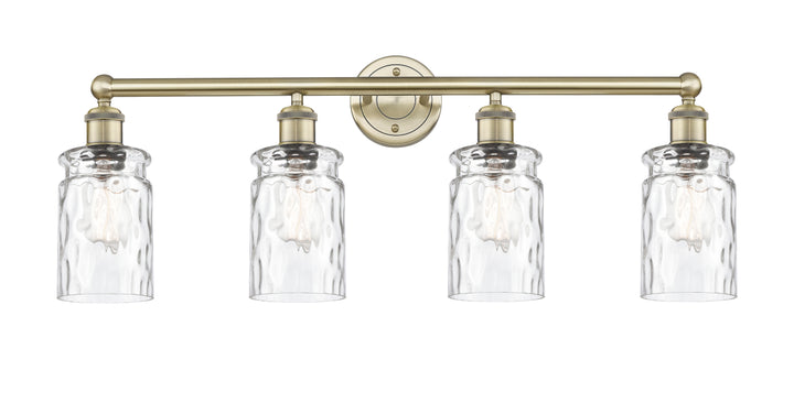 Innovations Lighting Candor 5" Bath Vanity Light - Antique Brass Vanity Lights Innovations Lighting Clear Waterglass ; Glass Type: Frosted; Ribbed  