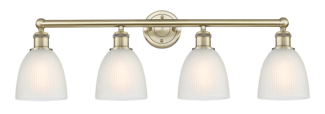 Innovations Lighting Castile 6" Bath Vanity Light - Antique Brass Vanity Lights Innovations Lighting White ; Glass Type: White  