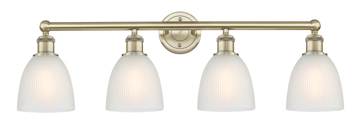 Innovations Lighting Castile 6" Bath Vanity Light - Antique Brass Vanity Lights Innovations Lighting White ; Glass Type: White  