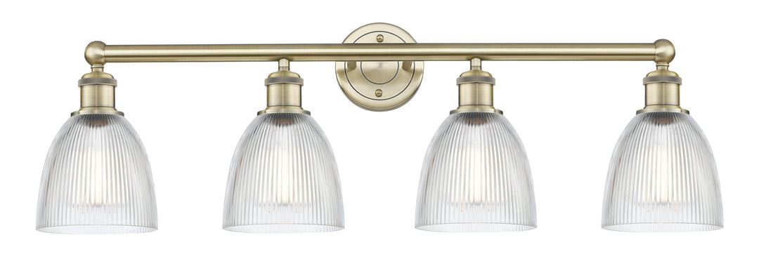 Innovations Lighting Castile 6" Bath Vanity Light - Antique Brass Vanity Lights Innovations Lighting Clear ; Glass Type: Transparent  