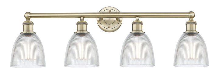 Innovations Lighting Castile 6" Bath Vanity Light - Antique Brass Vanity Lights Innovations Lighting Clear ; Glass Type: Transparent  