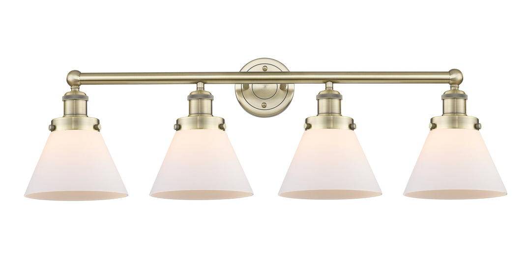 Innovations Lighting Cone 8" Bath Vanity Light - Antique Brass Vanity Lights Innovations Lighting Matte White ; Glass Type: Frosted  