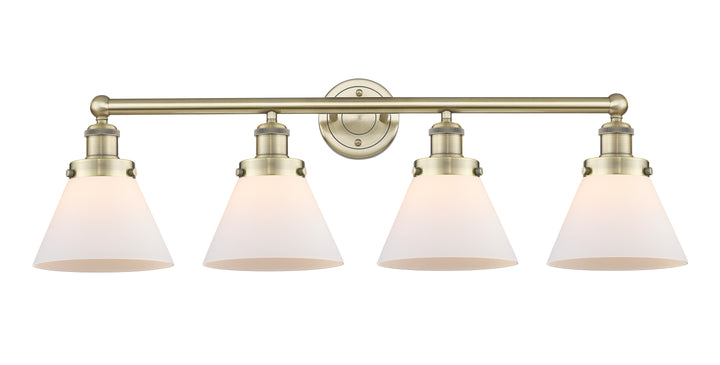 Innovations Lighting Cone 8" Bath Vanity Light - Antique Brass Vanity Lights Innovations Lighting Matte White ; Glass Type: Frosted  