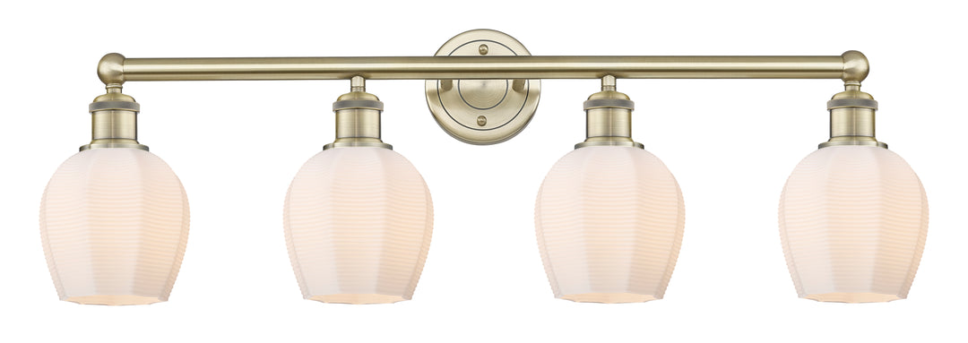 Innovations Lighting Norfolk 6" Bath Vanity Light - Antique Brass Vanity Lights Innovations Lighting Matte White ; Glass Type: Frosted  