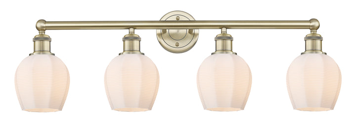 Innovations Lighting Norfolk 6" Bath Vanity Light - Antique Brass Vanity Lights Innovations Lighting Matte White ; Glass Type: Frosted  