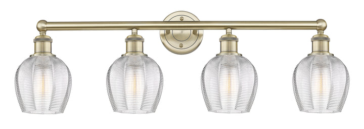 Innovations Lighting Norfolk 6" Bath Vanity Light - Antique Brass Vanity Lights Innovations Lighting Clear ; Glass Type: Transparent  