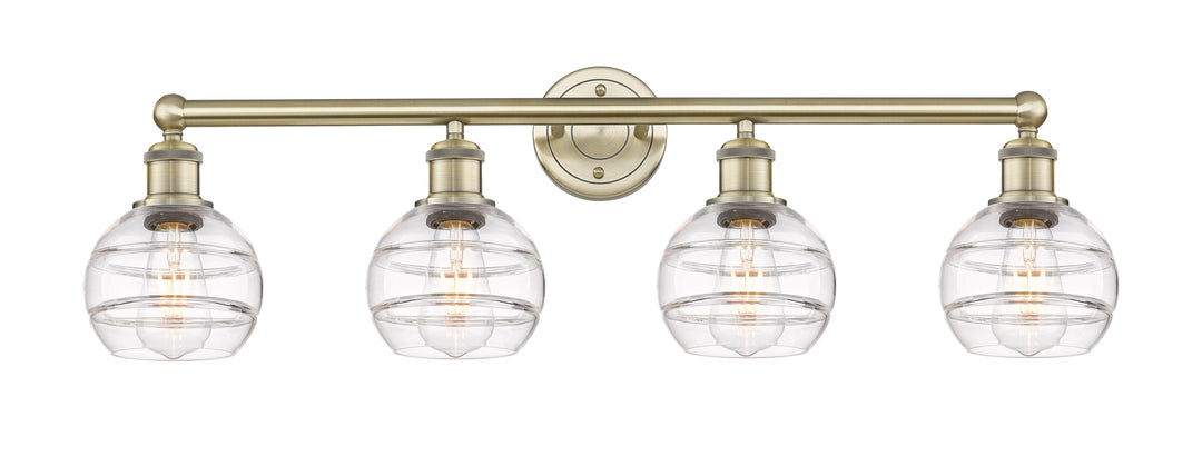 Innovations Lighting Rochester 6" Bath Vanity Light - Antique Brass Vanity Lights Innovations Lighting Clear ; Glass Type: Clear  