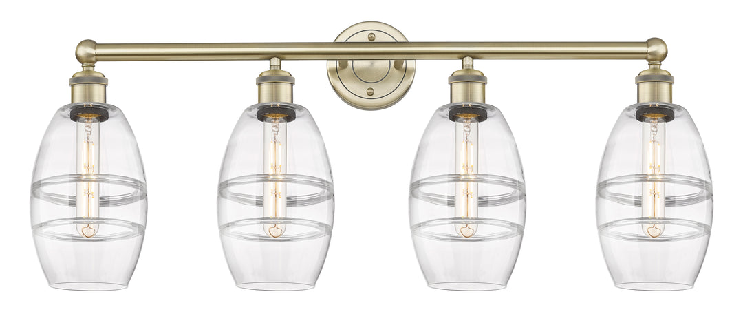 Innovations Lighting Vaz 6" Bath Vanity Light - Antique Brass Vanity Lights Innovations Lighting Clear ; Glass Type: Clear  