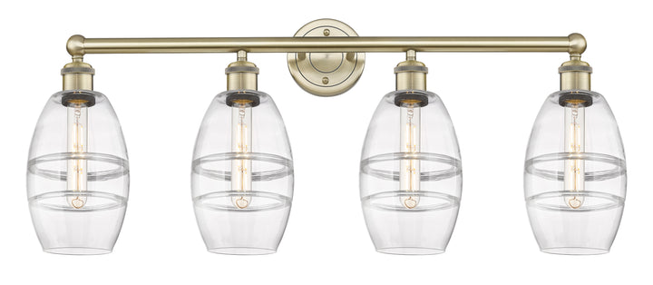 Innovations Lighting Vaz 6" Bath Vanity Light - Antique Brass Vanity Lights Innovations Lighting Clear ; Glass Type: Clear  