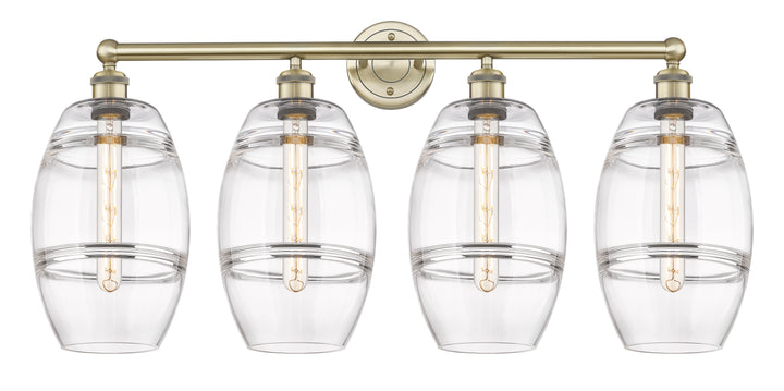 Innovations Lighting Vaz 8" Bath Vanity Light - Antique Brass Vanity Lights Innovations Lighting Clear ; Glass Type: Clear  