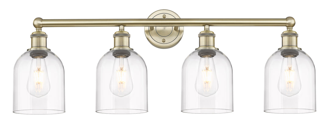 Innovations Lighting Bella 6" Bath Vanity Light - Antique Brass Vanity Lights Innovations Lighting Clear ; Glass Type: Clear  