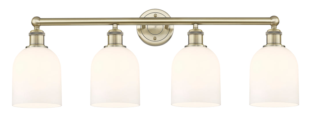 Innovations Lighting Bella 6" Bath Vanity Light - Antique Brass Vanity Lights Innovations Lighting White ; Glass Type: White  