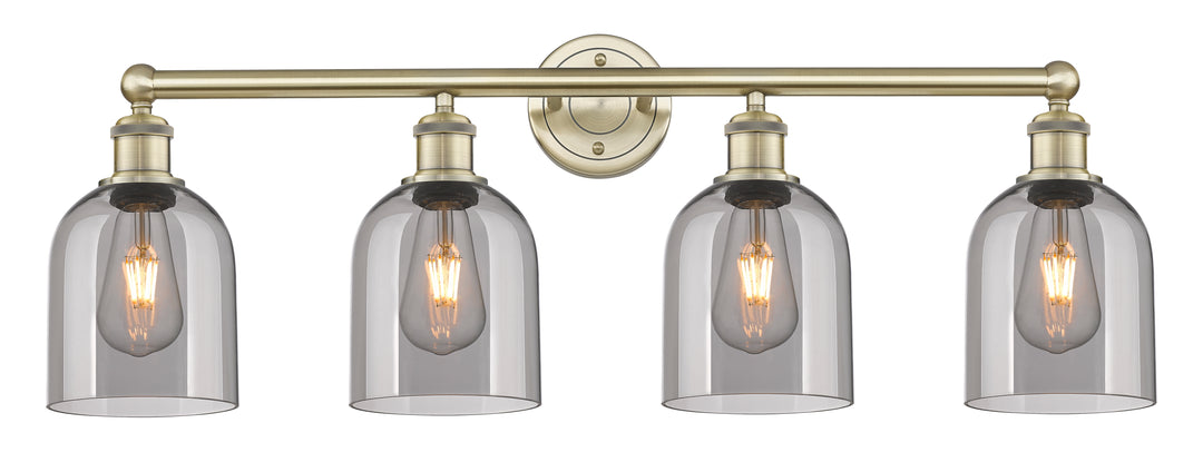 Innovations Lighting Bella 6" Bath Vanity Light - Antique Brass Vanity Lights Innovations Lighting Light Smoke ; Glass Type: Smoked  