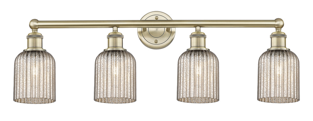 Innovations Lighting Bridal Veil 5" Bath Vanity Light - Antique Brass Vanity Lights Innovations Lighting Mercury ; Glass Type: Mercury; Ribbed  