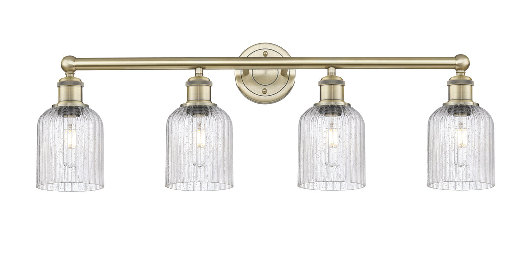 Innovations Lighting Bridal Veil 5" Bath Vanity Light - Antique Brass Vanity Lights Innovations Lighting Seedy ; Glass Type: Seedy; Ribbed  