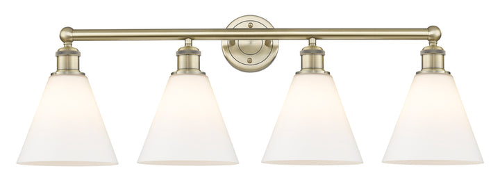 Innovations Lighting Berkshire Glass 8" Bath Vanity Light - Antique Brass Vanity Lights Innovations Lighting Matte White ; Glass Type: White  