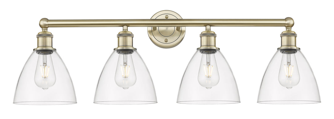 Innovations Lighting Bristol 7.5" Bath Vanity Light - Antique Brass Vanity Lights Innovations Lighting Clear ; Glass Type: Clear  