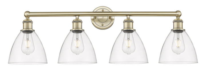 Innovations Lighting Bristol 7.5" Bath Vanity Light - Antique Brass Vanity Lights Innovations Lighting Clear ; Glass Type: Clear  